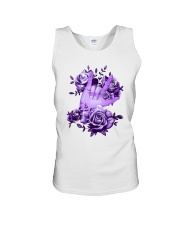 Rock N Roll Sign Language Purple Roses Shirt Unisex Tank thumbnail
