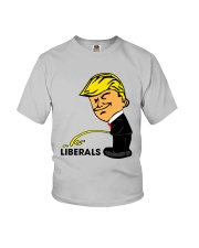 Trump Peeing On Liberals Shirt Youth T-Shirt thumbnail