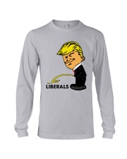 Trump Peeing On Liberals Shirt Long Sleeve Tee thumbnail