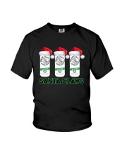 Christmas White Claw Santa Claws Shirt Youth T-Shirt thumbnail
