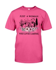 Flower Just A Woman Who Loves Camping Shirt Classic T-Shirt thumbnail