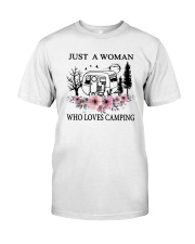 Flower Just A Woman Who Loves Camping Shirt Classic T-Shirt front