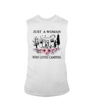 Flower Just A Woman Who Loves Camping Shirt Sleeveless Tee thumbnail