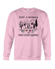 Flower Just A Woman Who Loves Camping Shirt Crewneck Sweatshirt thumbnail
