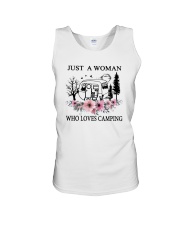 Flower Just A Woman Who Loves Camping Shirt Unisex Tank thumbnail
