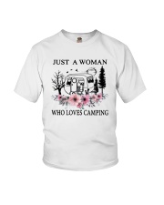 Flower Just A Woman Who Loves Camping Shirt Youth T-Shirt thumbnail