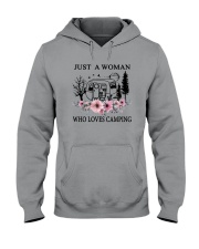 Flower Just A Woman Who Loves Camping Shirt Hooded Sweatshirt thumbnail