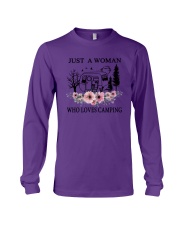 Flower Just A Woman Who Loves Camping Shirt Long Sleeve Tee thumbnail