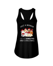 Just A Woman Who Loves Guinea Pigs Christmas Shirt Ladies Flowy Tank thumbnail