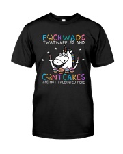 Unicorn Fuckwads Twatwaffles And Cuntcakes Shirt Premium Fit Mens Tee front