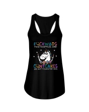 Unicorn Fuckwads Twatwaffles And Cuntcakes Shirt Ladies Flowy Tank thumbnail
