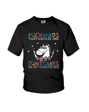 Unicorn Fuckwads Twatwaffles And Cuntcakes Shirt Youth T-Shirt thumbnail