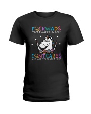 Unicorn Fuckwads Twatwaffles And Cuntcakes Shirt Ladies T-Shirt thumbnail