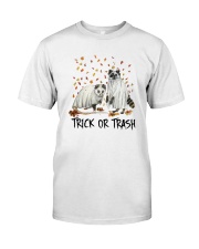 Halloween Racoon Ghost Trick Or Trash Shirt Premium Fit Mens Tee thumbnail