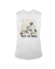 Halloween Racoon Ghost Trick Or Trash Shirt Sleeveless Tee thumbnail