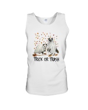 Halloween Racoon Ghost Trick Or Trash Shirt Unisex Tank thumbnail