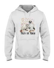 Halloween Racoon Ghost Trick Or Trash Shirt Hooded Sweatshirt thumbnail