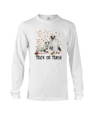 Halloween Racoon Ghost Trick Or Trash Shirt Long Sleeve Tee thumbnail