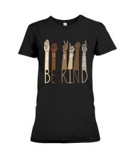 Sign Language Be Kind Shirt Premium Fit Ladies Tee thumbnail