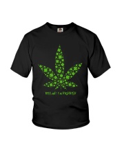 Cannabis Kiss Me I'm Highrish Shirt Youth T-Shirt thumbnail