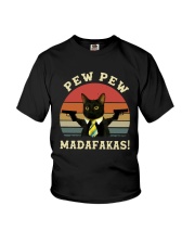 Vintage Cat With Two Guns Pew Pew Madafakas Shirt Youth T-Shirt thumbnail