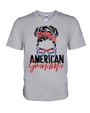 American Grandma Shirt V-Neck T-Shirt thumbnail
