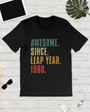 Awesome Since Leap Year 1980 Shirt Classic T-Shirt lifestyle-mens-crewneck-front-17