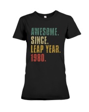 Awesome Since Leap Year 1980 Shirt Premium Fit Ladies Tee thumbnail