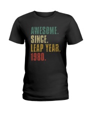 Awesome Since Leap Year 1980 Shirt Ladies T-Shirt thumbnail