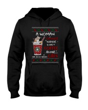Survive On Coffee Alone She Also Needs Cats Shirt Hooded Sweatshirt thumbnail