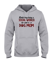 Kinda Busy Being A Social Worker Dog Mom Shirt Hooded Sweatshirt thumbnail