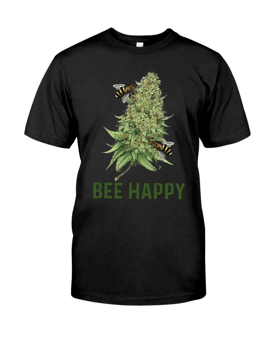Cannabis Bee Happy Shirt Classic T-Shirt