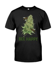 Cannabis Bee Happy Shirt Premium Fit Mens Tee thumbnail