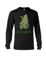 Cannabis Bee Happy Shirt Long Sleeve Tee thumbnail