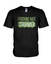 I Fucking Hate Coriander Shirt V-Neck T-Shirt thumbnail