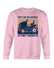 Vintage They See Me Mowin' They Hatin' Shirt Crewneck Sweatshirt thumbnail