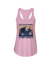 Vintage They See Me Mowin' They Hatin' Shirt Ladies Flowy Tank thumbnail
