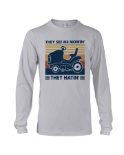 Vintage They See Me Mowin' They Hatin' Shirt Long Sleeve Tee thumbnail