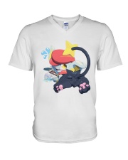 Gingy K Fox Tripped Up Kitty Shirt V-Neck T-Shirt thumbnail