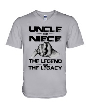 Uncle And Niece The Legend And The Legacy Shirt V-Neck T-Shirt thumbnail