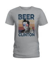Vintage Drinking Beer Clinton Shirt Ladies T-Shirt thumbnail