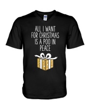 All I Want For Christmas Is A Poo In Peace Shirt V-Neck T-Shirt thumbnail