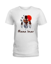 Native Feather Mama Bear Shirt Ladies T-Shirt thumbnail