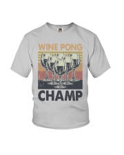 Vintage Wine Pong Champ Shirt Youth T-Shirt thumbnail
