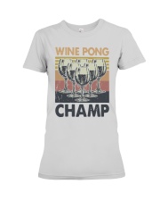 Vintage Wine Pong Champ Shirt Premium Fit Ladies Tee thumbnail