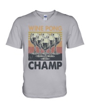 Vintage Wine Pong Champ Shirt V-Neck T-Shirt thumbnail