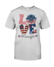 American Flag Sunflower Love Mimi Life Shirt Premium Fit Mens Tee thumbnail