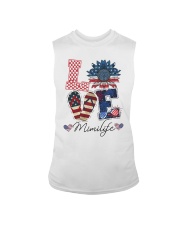 American Flag Sunflower Love Mimi Life Shirt Sleeveless Tee thumbnail