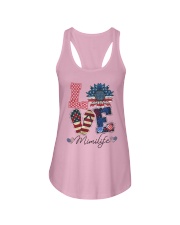 American Flag Sunflower Love Mimi Life Shirt Ladies Flowy Tank thumbnail