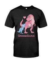 Dinosaur Grandma Saurus Shirt Classic T-Shirt front